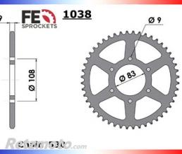 FRANCE EQUIPEMENT Couronne acier crosscar/kart cross 49 dents 530