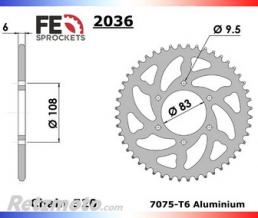FRANCE EQUIPEMENT Couronne acier crosscar/kart cross 41 dents 520