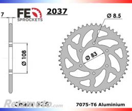 FRANCE EQUIPEMENT Couronne acier crosscar/kart cross 45 dents 525