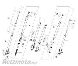Kit spi+Cache Poussi�re Fourche Moto guzzi V85TT-2B006105