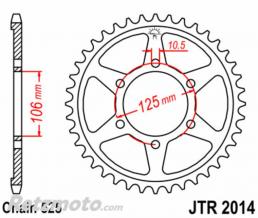 Kit cha�ne Triumph TIGER 800 XR/T/X DID 525VX3 16/50 couronne standard
