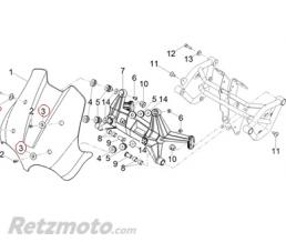 Douille pare brise Moto guzzi V85TT/V9-GU32578410