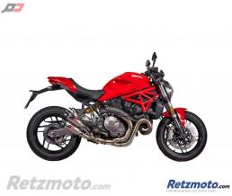 QD EXHAUST Paire silencieux Gunshot Ducati 821 Monster '17 Euro 4
