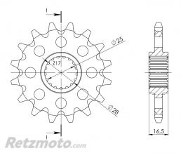 Kit chaine DID KTM 990 Supermot SMT/R 17x41 525VX3(couronne standard)