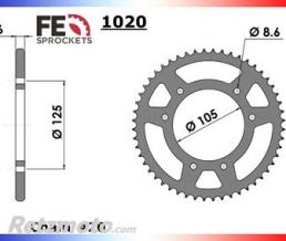 Kit chaine Rieju 50 RS3/RS3 LIQUI MOLY '18 12X60 FE420R chaine 420 RENFORCEE(Attache Rapide)