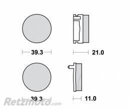 TRW Plaquette de Frein Standard TRW Honda CB125T/CB125J/CB50J
