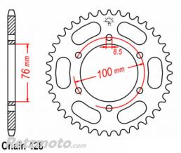 Kit cha�ne Yamaha YZF125R DID G&B428VX 14x52 Renforc�