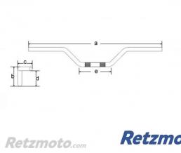 Guidon Domino � 22 Acier Chrom� Homologu�