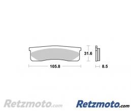 Plaquettes de freins AP RACING ROUTE RACING M�tal Fritt� Avant-LMP260 SRR