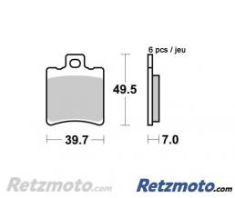 Plaquettes de freins AP RACING ROUTE M�tal Fritt� Avant-LMP371 SF