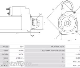 Demarreur Moto guzzi Breva/Stelvio/California 1100/V11-GU30730711