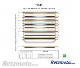 Kit disques garnis + lisses d'embrayage NEWFREN Standard