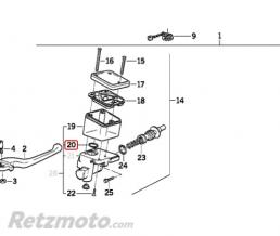 Joint de raccord bocal frein BMW R60/R80/R100/K100-32721242624