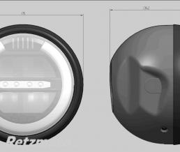 Phare moto led homologu� universel n�or�tro Puig
