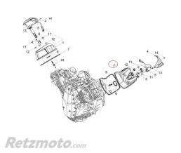 Couvre Culasse Gauche Moto guzzi V100 Mandello-1A021437