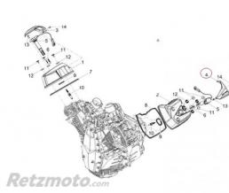 Couvercle/cache bougie gauche Moto guzzi V100 Mandello-1A02284946