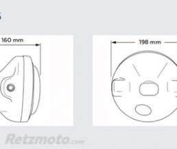 Phare moto led Lumen Z homologu� universel 