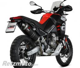 Silencieux MIVV Dakar Aprilia Tuareg 660 Slip-On acier inoxydable noir