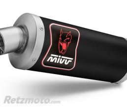 Silencieux MIVV Dakar Aprilia Tuareg 660 Slip-On acier inoxydable noir