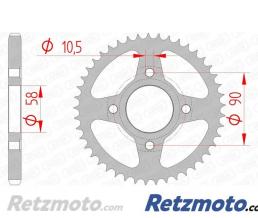 Kit chaine KYMCO K-PIPE 125 AFAM 14x36 428R1 Renforc�(couronne Standard) 