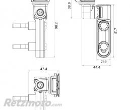 Support moto QUAD LOCK sur ma�tre cylindre frein/embrayage