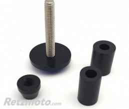  Embouts de Guidon Plats RING ANODIZED Noir