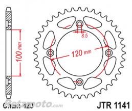 JT SPROCKETS Couronne Beta REV/RR50 50 dents JT SPROCKETS acier standard 1141 - 420