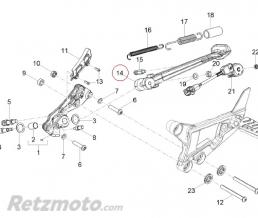 MOTO GUZZI Bequille lateral Moto guzzi V100 Mandello-2B009820