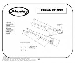 Silencieux Marving GS1000 G 80-82
