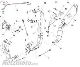 APRILIA Cable fermeture valve echappement Aprilia RSV4/Tuono 1100-2B007128