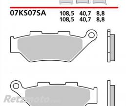 BREMBO  Plaquettes de frein BREMBO m�tal fritt� - 07KS07SA 