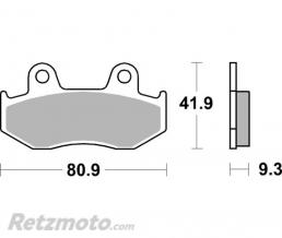 BREMBO  Plaquettes de frein BREMBO 07038 carbone c�ramique scooter 
