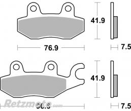 BREMBO  Plaquettes de frein BREMBO 07KA31SA m�tal fritt� 