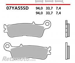 BREMBO  Plaquettes de frein BREMBO m�tal fritt� - 07YA55SD 
