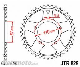 JT SPROCKETS Couronne JT SPROCKETS acier standard 829 - 530