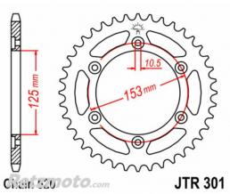JT SPROCKETS Couronne JT SPROCKETS acier standard 301 - 520
