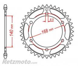 JT SPROCKETS Couronne JT SPROCKETS acier standard 6 - 525