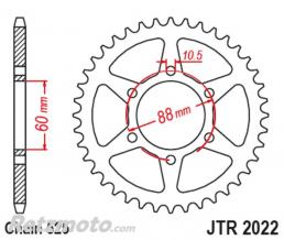 JT SPROCKETS Couronne JT SPROCKETS acier standard 2022 - 525