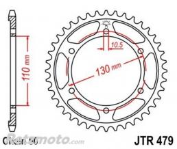 JT SPROCKETS Couronne JT SPROCKETS zinc standard 479 - 530