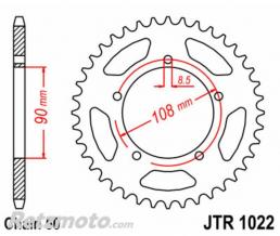 JT SPROCKETS Couronne JT SPROCKETS acier standard 1022 - 530