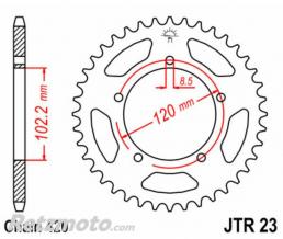 JT SPROCKETS Couronne JT SPROCKETS acier standard 23 - 420