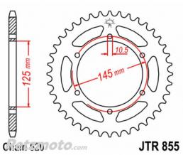 JT SPROCKETS Couronne JT SPROCKETS acier standard 855 - 520