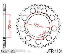 JT SPROCKETS Couronne JT SPROCKETS acier standard 1131 - 420