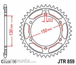 JT SPROCKETS Couronne JT SPROCKETS acier standard 859 - 530