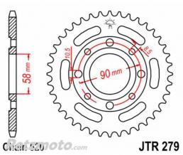 JT SPROCKETS Couronne JT SPROCKETS acier standard 279 - 520