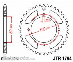 JT SPROCKETS Couronne JT SPROCKETS acier standard 1794 - 428