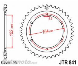JT SPROCKETS Couronne JT SPROCKETS acier standard 841 - 530