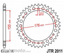 JT SPROCKETS Couronne JT SPROCKETS acier standard 2011 - 530