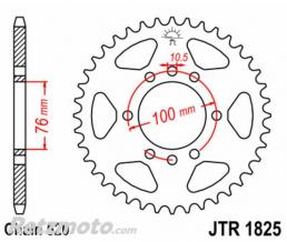 JT SPROCKETS Couronne JT SPROCKETS acier standard 1825 - 520