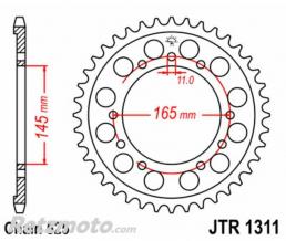 JT SPROCKETS Couronne JT SPROCKETS acier standard 1311 - 525